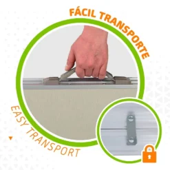 Aktive Folding Camping Table With Benches 139x82x67 Cm -Blue Wave aktive folding camping table with benches 139x82x67 cm 4