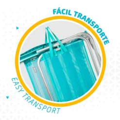 Aktive Folding Chair Multi-Position Aluminium 61x43x82 Cm -Blue Wave aktive folding chair multi position aluminium 61x43x82 cm 3