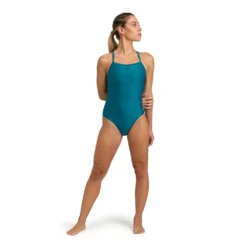 Arena Solid Lightdrop Back B Swimsuit -Blue Wave arena solid lightdrop back b swimsuit 2