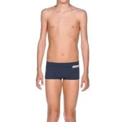 Arena Solid Squared Swim Boxer -Blue Wave arena solid squared swim boxer 3
