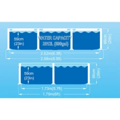 Frame Rectangular Pool Tubular Pools -Blue Wave avenli frame rectangular pool tubular pools 2