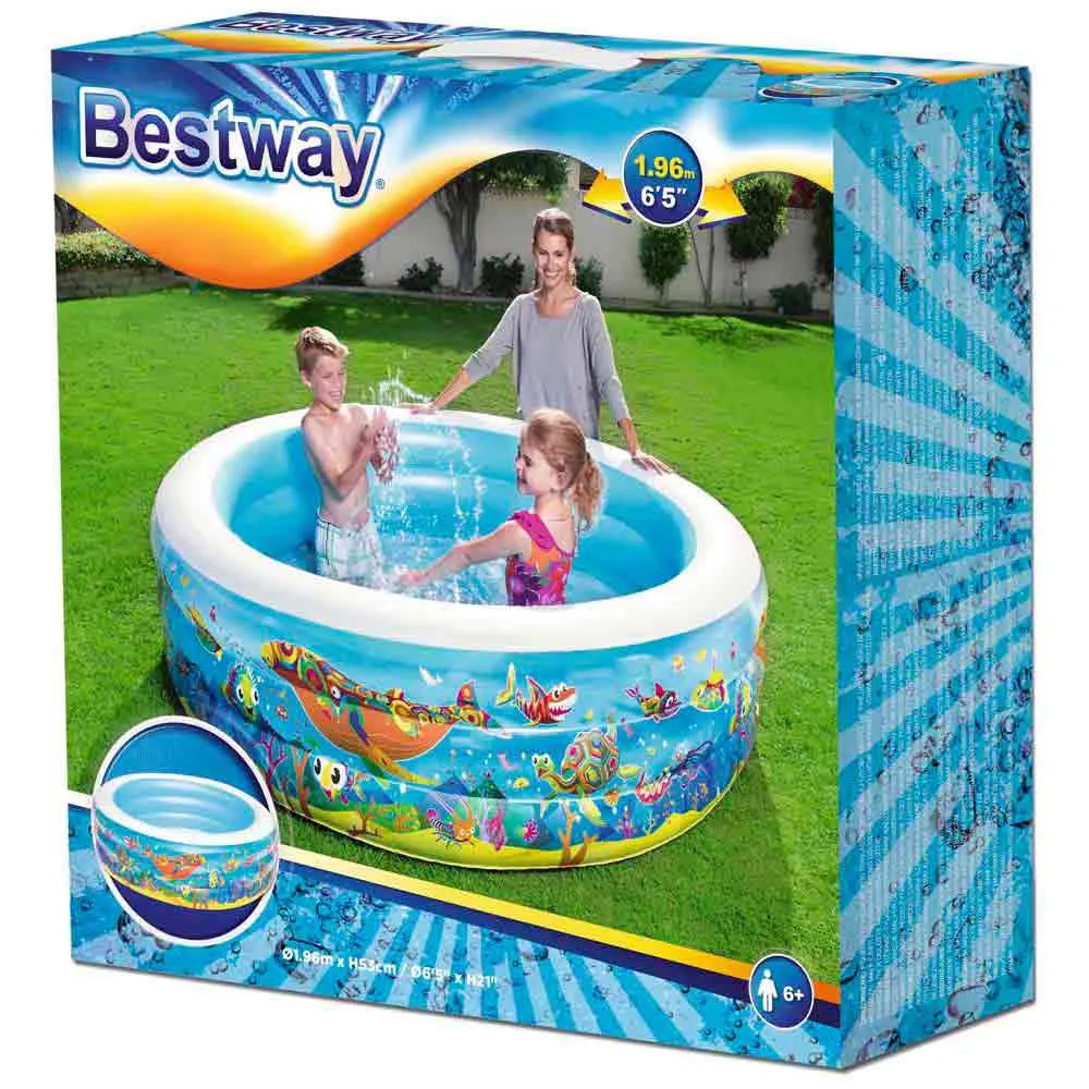 Bestway 196x53 Cm Round Inflatable Pool 2 Bestway 196x53 Cm Round Inflatable Pool - Image 2