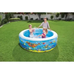 Bestway 196x53 Cm Round Inflatable Pool 7 Bestway 196x53 Cm Round Inflatable Pool -Blue Wave bestway 196x53 cm round inflatable pool 2