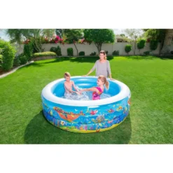 Bestway 196x53 Cm Round Inflatable Pool 8 Bestway 196x53 Cm Round Inflatable Pool -Blue Wave bestway 196x53 cm round inflatable pool 3
