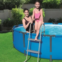 Bestway 2 Steps Pool Ladder 84 Cm -Blue Wave bestway 2 steps pool ladder 84 cm 2