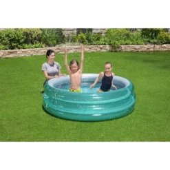 Bestway Big Metallic 170x53 Cm Round Inflatable Pool -Blue Wave bestway big metallic 170x53 cm round inflatable pool 4