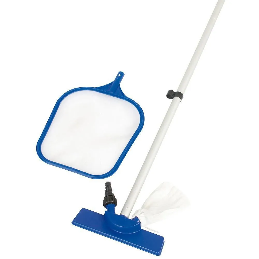 Bestway Bottom Cleaner Maintenance Kit With Extending Handle. Basket And Pole 1 Bestway Bottom Cleaner Maintenance Kit With Extending Handle. Basket And Pole