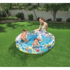 Bestway Deep Dive 152x30 Cm Round Inflatable Pool -Blue Wave bestway deep dive 152x30 cm round inflatable pool 9