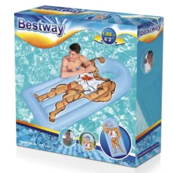 Bestway Face Flip Pool Air Mattres -Blue Wave bestway face flip pool air mattres 3