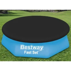 Bestway Flowclear Fast Pool Cover Set 240 Cm -Blue Wave bestway flowclear fast pool cover set 240 cm 2