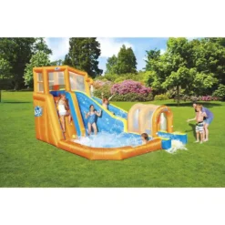 Bestway H2OGo! Huricane Tunnel Blast 420x320x260 Cm Rectangular Inflatable Play Pool -Blue Wave bestway h2ogo huricane tunnel blast 420x320x260 cm rectangular inflatable play pool 8