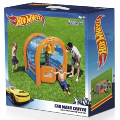 Bestway Hot Wheels Car Wash Center Inflatable Toy -Blue Wave bestway hot wheels car wash center inflatable toy 12