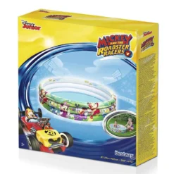 Bestway Mickey Mouse And The Roadster Racers 122x25 Cm Round Inflatable Pool -Blue Wave bestway mickey mouse and the roadster racers 122x25 cm round inflatable pool 3