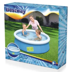 Bestway My First Fast Set 152x38 Cm Round Inflatable Pool -Blue Wave bestway my first fast set 152x38 cm round inflatable pool 2