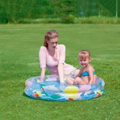 Bestway Sea Life 91x20 Cm Round Inflatable Pool -Blue Wave bestway sea life 91x20 cm round inflatable pool 2