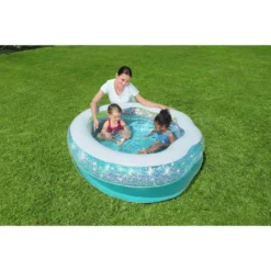 Bestway Sparkle Shell 150x127x43 Cm Round Inflatable Pool -Blue Wave bestway sparkle shell 150x127x43 cm round inflatable pool 3