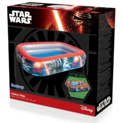 Bestway Star Wars 262x175x51 Cm Rectangular Inflatable Pool -Blue Wave bestway star wars 262x175x51 cm rectangular inflatable pool 11