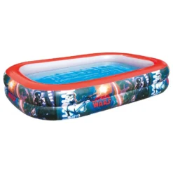 Bestway Star Wars 262x175x51 Cm Rectangular Inflatable Pool -Blue Wave bestway star wars 262x175x51 cm rectangular inflatable pool 2