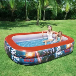 Bestway Star Wars 262x175x51 Cm Rectangular Inflatable Pool -Blue Wave bestway star wars 262x175x51 cm rectangular inflatable pool 3