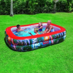 Bestway Star Wars 262x175x51 Cm Rectangular Inflatable Pool -Blue Wave bestway star wars 262x175x51 cm rectangular inflatable pool 5