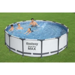 Bestway Steel Pro MAX 427x107 Cm Round Tubular Pool -Blue Wave bestway steel pro max 427x107 cm round tubular pool 10