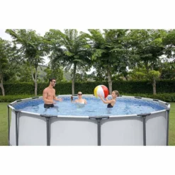 Bestway Steel Pro MAX 427x107 Cm Round Tubular Pool -Blue Wave bestway steel pro max 427x107 cm round tubular pool 11