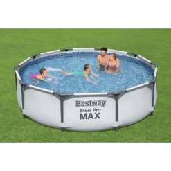 Bestway Steel Pro Max Tubular Pool 366x76 Cm -Blue Wave bestway steel pro max tubular pool 366x76 cm 4