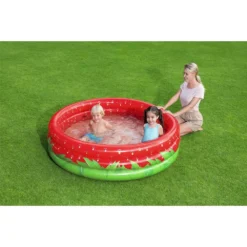 Bestway Sweet Strawberry 160x38 Cm Round Inflatable Pool -Blue Wave bestway sweet strawberry 160x38 cm round inflatable pool 4