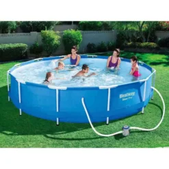 Bestway Tubular Pool 366x76 Cm -Blue Wave bestway tubular pool 366x76 cm 2