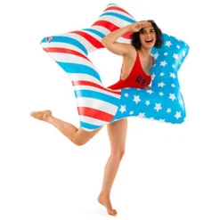 Patriotic Star Vinyl Float -Blue Wave bigmouth inc patriotic star vinyl float 2