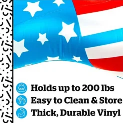 Patriotic Star Vinyl Float -Blue Wave bigmouth inc patriotic star vinyl float 4