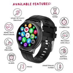Celly Round Smartwatch -Blue Wave celly round smartwatch 7