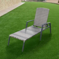 Cozumel Steel Sun Lounger 190x63x50cm -Blue Wave chillvert cozumel steel sun lounger 190x63x50cm 10