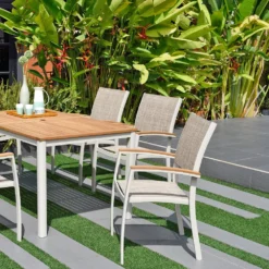 Imperia Aluminium And Fabric Armchair 61.8x58.3x92.5cm -Blue Wave chillvert imperia aluminium and fabric armchair 61.8x58.3x92.5cm 2