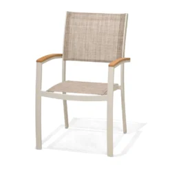Imperia Aluminium And Fabric Armchair 61.8x58.3x92.5cm