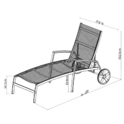 Imperia FSC Eucalyptus Sun Lounger 180.40x77.60x102.90cm -Blue Wave chillvert imperia fsc eucalyptus sun lounger 180.40x77.60x102.90cm 4