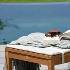 Milan FSC Eucalyptus Sun Lounger 191.10x59.60x86.90cm -Blue Wave chillvert milan fsc eucalyptus sun lounger 191.10x59.60x86.90cm 2