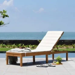 Milan FSC Eucalyptus Sun Lounger 191.10x59.60x86.90cm -Blue Wave chillvert milan fsc eucalyptus sun lounger 191.10x59.60x86.90cm 4
