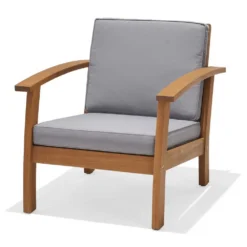 Milan FSC Eucalyptus Wood Garden Set -Blue Wave chillvert milan fsc eucalyptus wood garden set 2