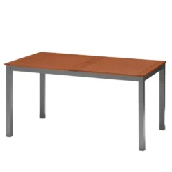 Napoles FSC Eucalyptus Rectangle Table 140x79.7x74.4cm