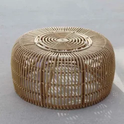 Parma Rattan Round Table 83cm -Blue Wave chillvert parma rattan round table 83cm 2