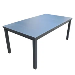 Sicilia Extandable Aluminium And Glass Rectangle Table 180/240x100x75cm -Blue Wave chillvert sicilia extandable aluminium and glass rectangle table 180 240x100x75cm 2