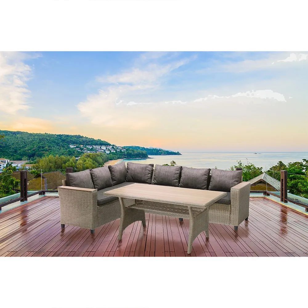 Turin Steel And Synthetic Rattan Garden Furniture Set 5 Turin Steel And Synthetic Rattan Garden Furniture Set - Image 5