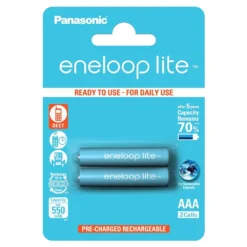 2 Lite Micro AAA 550mAh Batteries