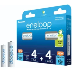 BK-KJMCDE44E Rechargeable Battery 8 Units -Blue Wave eneloop bk kjmcde44e rechargeable battery 8 units 2