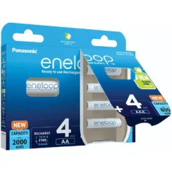 BK-KJMCDE44E Rechargeable Battery 8 Units -Blue Wave eneloop bk kjmcde44e rechargeable battery 8 units 3