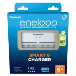 BQ-CC63 AA/AAA Batteries Charger -Blue Wave eneloop bq cc63 aa aaa batteries charger 2