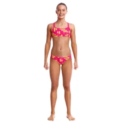 FUNKITA Criss Cross Bikini -Blue Wave funkita criss cross bikini 2