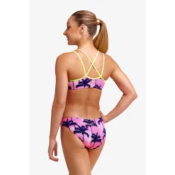 FUNKITA Criss Cross Pop Palms Bikini -Blue Wave funkita criss cross pop palms bikini 3