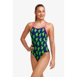 FUNKITA Diamond Back Prickly Pete Swimsuit -Blue Wave funkita diamond back prickly pete swimsuit 4